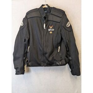 Joe Rocket Ballistic Series Black Mesh Motorcycle Jacket Mens Small